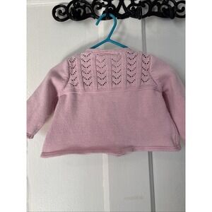 Oshkosh, Big Pink Baby Sweater Button Down‎ Size 6 Months